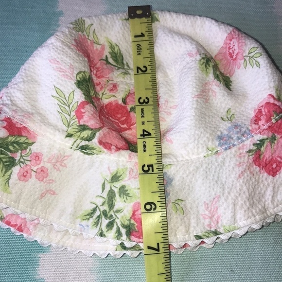 Baby Gap‎ Floral Print Scalloped Hem Bucket Hat Sz 12-24 Months - Picture 7 of 7
